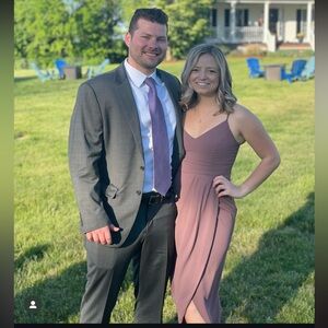 Lulus mauve mid length dress